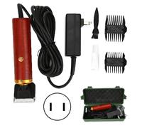 Tondeuse électrique enfichable pour poils d'animaux, rasoir avec poignée en bois de rose, 55W