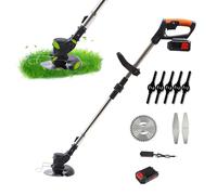 Tondeuse Electrique Gazon Pliable, 21V 13000 mAh Tondeuse Gazon sans Fil Tondeuse Alimentée par Batterie Tondeuse Gazon pour Une Tonte Rapide du Jardin,Piles Et Chargeur Inclus (1 Batterie)