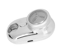 Tondeuse électrique, IPX7 Portable Mini Tondeuse à Barbe Affichage Affichage USB Rechargeable pour la Maison (Argent)