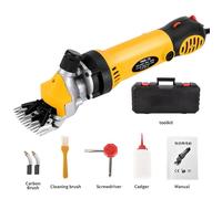 Tondeuse Electrique Mouton 900W ,Tondeuse à Moutons Machine avec 6 Vitesses Réglables,Machine de Cisaillement Professionnelle,Jaune