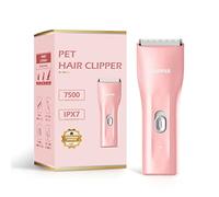 Tondeuse électrique portable rechargeable par USB pour animaux domestiques - Rasoir à faible bruit sans fil pour animaux de compagnie de petite et grande taille