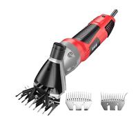 Tondeuse électrique pour animaux, cisaille à moutons professionnelle à 13 vitesses avec moteur de 950 W et 3 800 tr/min, doubles lames pour la tonte des poils de chèvre et d'animaux,Red