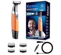 Tondeuse électrique pour homme - Étanche - Rechargeable par USB - Pour les sourcils, la barbe et les poils du corps - Pour homme et femme