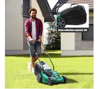 Tondeuse Électrique Sans Fil Autoportée - CREMLANK - 220 V - 1600 W - 3600 tr/min - Moteur sans balais - VERT