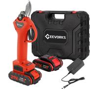 Tondeuse électrique sans fil, batterie lithium-ion 21V, puissance de coupe efficace, rouge/noir, EU