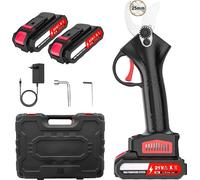 Tondeuse électrique sans fil, puissance 1200W, diamètre de coupe 25mm, moteur sans balais, 2 batteries 1 prise