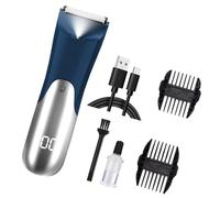 Tondeuse étanche rechargeable pour poils corporels avec écran LCD de puissance, compact, taille de voyage, kit de soins du corps à domicile
