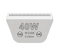 Tondeuse for animaux avec lame large détachable, compatible avec Andis (AG, AGC, BDC, BG, DBLC, FHC, MBG, SMC) et Wahl (KM 10), pièces de rechange for tondeuse(40w wide (0.25mm))
