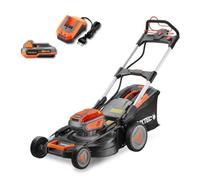 Tondeuse gazon batterie autotractée 40V (2X20V) - FUXTEC FX-E2RM51 - 51cm mulching ejection latérale 2 batteries Li-Ion 4Ah