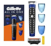 Tondeuse - Gillette - Kit Barbe 4 en 1 - Étanche - 1 Lame ProGlide - 3 Sabots Inclus