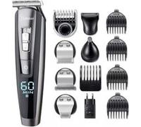 Tondeuse Homme Hatteker Rechargeable Acier Impermeable Noir Noir G