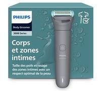 Philips Tondeuse corps BG3485/15 Series 3000 – Système de rasage Triple Protect Bleu et gris