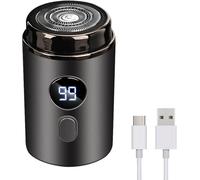 Tondeuse Intime Femme Homme Professionnelle,Rasoir Électrique Sans Irritation pour Partie Intime,Précise et Lavable - Idéal pour Voyage et Ét (Noir)