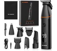 Tondeuse Intime Homme Rasoir Electriques Hommes Et Femme Tondeuse Barbe Et Corps Homme Tondeuse Bikini Femme Tondeuse Cheveux Hommes Bodygroom Humide Et Sec Avec Peigne Limite Réglable(1-9 Mm) 4 En 1