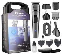 Tondeuse multi-usages 4 en 1 pour hommes,rasoir électrique,tondeuse à cheveux,tondeuse à poils de nez,cadeau idéal pour homme,noir