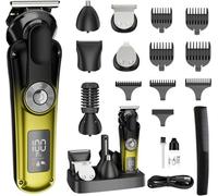 Tondeuse multi-usages 5 en 1 pour hommes, sans fil, rechargeable, pour barbe, nez, oreilles, corps, coupe de cheveux