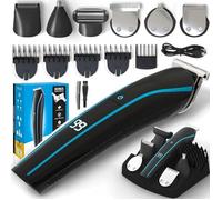 Tondeuse multi-usages 6 en 1 pour hommese, avec écran LED, batterie rechargeable USB, tête en acier inoxydable, convient aux hommes