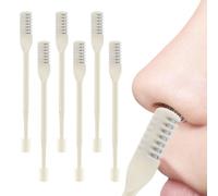 Tondeuse nasale 2 en 1 - Couteau double face pour poils de nez - Rotation à 360° - Pour homme et femme - Utilisation quotidienne - Beige