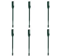 Tondeuse nasale 2 en 1, nouvel outil pour enlever les poils de la narine, tondeuse à poils de nez double face, portable et rotative à 360° avec cure-oreilles (vert foncé/3 à 12 pièces)