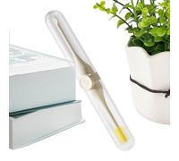 Tondeuse nasale pour femme - Ciseaux à double tranchant - Tondeuse manuelle du nez rotative à 360 degrés avec brosse de nettoyage - Pour préparation de maquillage, bain et voyage