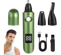 Tondeuse Nasale Pour Homme,3 En 1,Rechargeable Par Usb,Avec Lumière Led,Épilateur D'Oreille Et Rasoir À Sourcils Pour Hommes Et Femmes,Sans Douleur Et Facile À Transporter