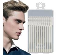 Tondeuse nasale pour homme - Double tête M - Tondeuse nasale manuelle double face - Changement à 360 ° - Ciseaux de nettoyage de narines manuel pour hommes