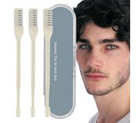 Tondeuse nasale pour homme - Manuel, double face, narine rotative à 360 ° | Ciseaux à cheveux en acier inoxydable taille voyage Outil de soin pour le nez Nettoyeur nasal compact