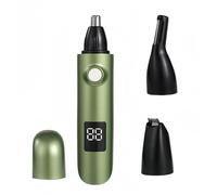 Tondeuse Nez, 3 en 1 Tondeuse Nez Oreilles Homme Rechargeable par USB avec Lumière LED, pour Homme, Oreille et Sourcils, Rasoir à Sourcils pour Hommes et Femmes