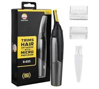 Tondeuse nez,oreilles et sourcils,USB Rechargeable Tondeuse Nez et Oreilles pour le Nez,Portable Rasoir Homme du Visage,Design Compact et Sans Douleur,à piles,Accessoires amovibles faciles à nettoyer