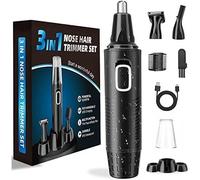 Tondeuse Nez, USB Rechargeable Tondeuse Nez, Professionnelle 3-en-1 Coupe Précise, Sans Douleur - Multifonction pour Nez, Oreilles,