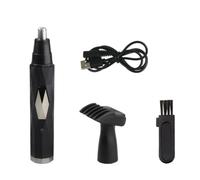 Tondeuse Poils de Nez Électrique pour Hommes, Usb, Mini Noir
