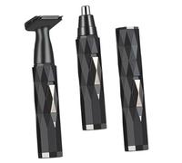 Tondeuse Poils Nez Électrique Homme, USB Rechargeable, Mini Noire ABS | Tête Rotative 360°, Coupe Ouverte, Usage sans Fil, pour Sourcils et Oreilles, Maison
