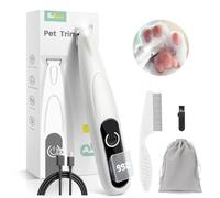 Tondeuse pour pattes de chien avec lumière LED, extra silencieuse, tondeuse à pattes de chien, rechargeable de type C, Paw Trim Pro pour pattes, oreilles, visage, yeux
