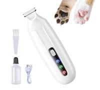 Tondeuse pour pattes de chien outil à tonte d'animaux avec lumière LED | coupe-poils électrique pour chiens pour toutes tailles, chatons, lapins, maison, intérieur et extérieur