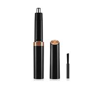 Tondeuse pour poils de nez, Épilateur tout-en-un for femmes et hommes, alimenté par batterie, tête en acier inoxydable, moteur silencieux, toiletteur de précision, tondeuse à sourcils oreilles Cli