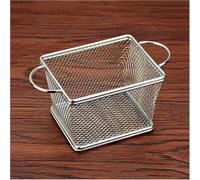 Tondeuse pour poils de nez, Mini panier à frites en acier inoxydable avec poignée, panier à frites de bureau, panier en maille for présentation des aliments, outil de cuisine
