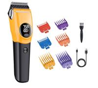 Tondeuse pour toilettage chien, 3 vitesses sans fil, écran LCD, pour races petites et grandes, chiots, chats avec poils fins, longs, épais, bouclés et perdus