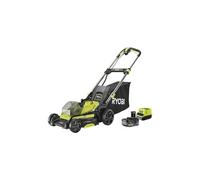 Tondeuse poussée 18V - RYOBI - Ø coupe 40 cm - Ramassage et mulching - 1 batterie 18V 5 Ah + 1 chargeur