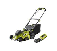 Tondeuse poussée 36 V - Ø Coupe 40 cm - Ramassage et Mulching - 1 Batterie Lithium+ 5,0 Ah et Chargeur 1,7 A - RLM36X41H50G