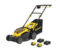 Tondeuse poussée 37 cm BRUSHLESS 18V - 2 x 4 Ah V20 - STANLEY POWERTOOLS - SCMWP3701M2-QW