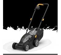 Alpina Tondeuse Electrique AL1 34 E, Largeur de Coupe 34 cm, 1200 W, Bac de ramassage en Plastique de 35 L Noir