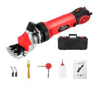 Tondeuse professionnelle pour moutons, chèvres et alpagas | Puissance élevée de 900 W, moteur 28 000 tr/min, lame de 76 mm | Tondeuse électrique pour la laine,Red
