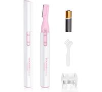 Tondeuse Rasoir Stylo Électrique Portable pour Femmes pour Sourcils,Visage,Corps et Bikini AG-815(Rose)(Q674)