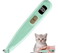 Tondeuse rechargeable pour poils de chat avec lumière LED, kit d'entretien sans fil, faible bruit, étanche, idéal pour chiens et chats, soins des pattes, visage, oreilles et yeux
