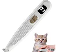 Tondeuse rechargeable pour poils de chat avec lumière LED, kit d'entretien sans fil, faible bruit, étanche, idéal pour chiens et chats, soins des pattes, visage, oreilles et yeux
