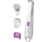 Remington Tondeuse Bikini [Facile & Rapide] Smooth&Silky (Multifonction: Tête Tondeuse, Tête Rasoir, Brosse Exfoliante, Antibactérien, Rechargeable, Wet&Dry) WPG4035