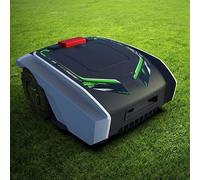 Tondeuse robot pour gazon jusqu'à 1500 m², 25 % d'inclinaison, réglage de la hauteur 2-5 cm, charge automatique, résistant aux intempéries, auto-tonte intelligente pour grandes pelouses