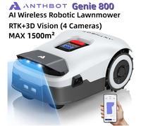 Tondeuse robot sans fil Anthbot Genie800 AI, Max. Robot tondeuse à gazon 1500 m², RTK pleine bande de fréquences + vision par 4 caméras Genie 800