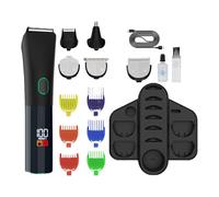 Tondeuse sans fil pour hommes, tondeuse à barbe pour hommes,Kit de tondeuse à barbe électrique pour homme | Kit d'entretien étanche rechargeable par USB, équipement de rasage électrique pour le visage