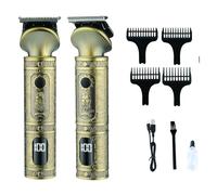 Tondeuse spéciale barbe - LITTLE BALANCE - Barber Pro cuivre - Autonomie 140mm - Charge rapide - 4 guides de coupe